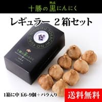 【送料無料】北海道熟成十勝の黒にんにく　レギュラー（2箱）