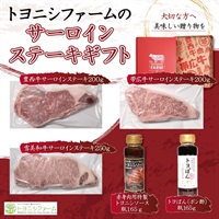 トヨニシファームのサーロインステーキギフト