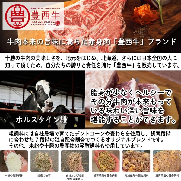 【送料無料】豊西牛ハンバーグギフト　8枚入り 赤身肉 国産牛 冷凍