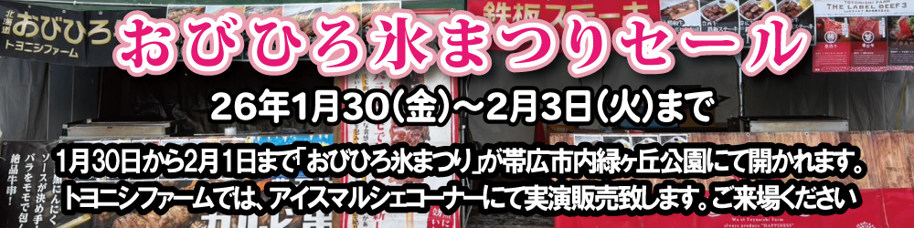 おびひろ氷まつりセール